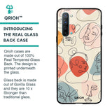 Abstract Faces Glass Case for Oppo Reno 3