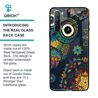 Owl Art Glass Case for Oppo Reno 3