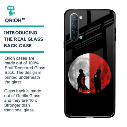 Anime Red Moon Glass Case for Oppo Reno 3