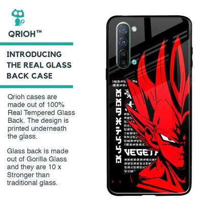 Red Vegeta Glass Case for Oppo Reno 3