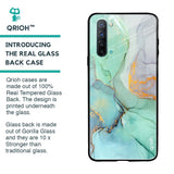 Green Marble Glass case for Oppo Reno 3