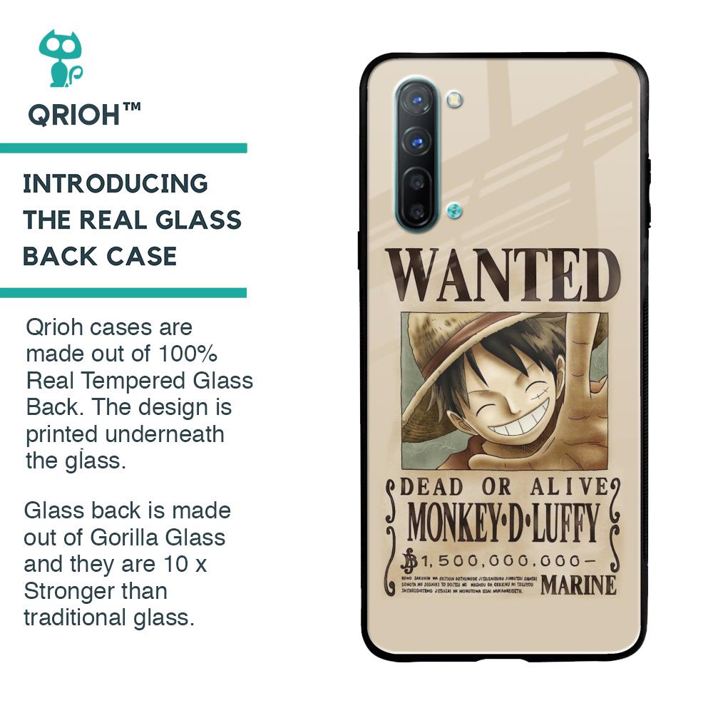 Luffy Wanted Glass Case for Oppo Reno 3