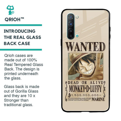 Luffy Wanted Glass Case for Oppo Reno 3