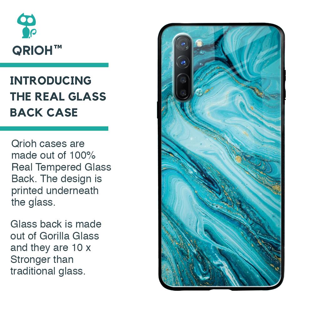 Ocean Marble Glass Case for Oppo Reno 3