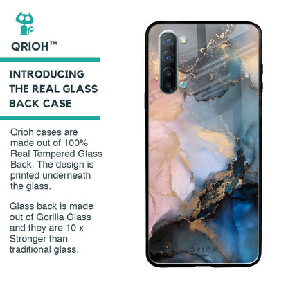 Marble Ink Abstract Glass Case for Oppo Reno 3