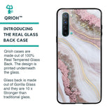 Pink & Gold Gllitter Marble Glass Case for Oppo Reno 3