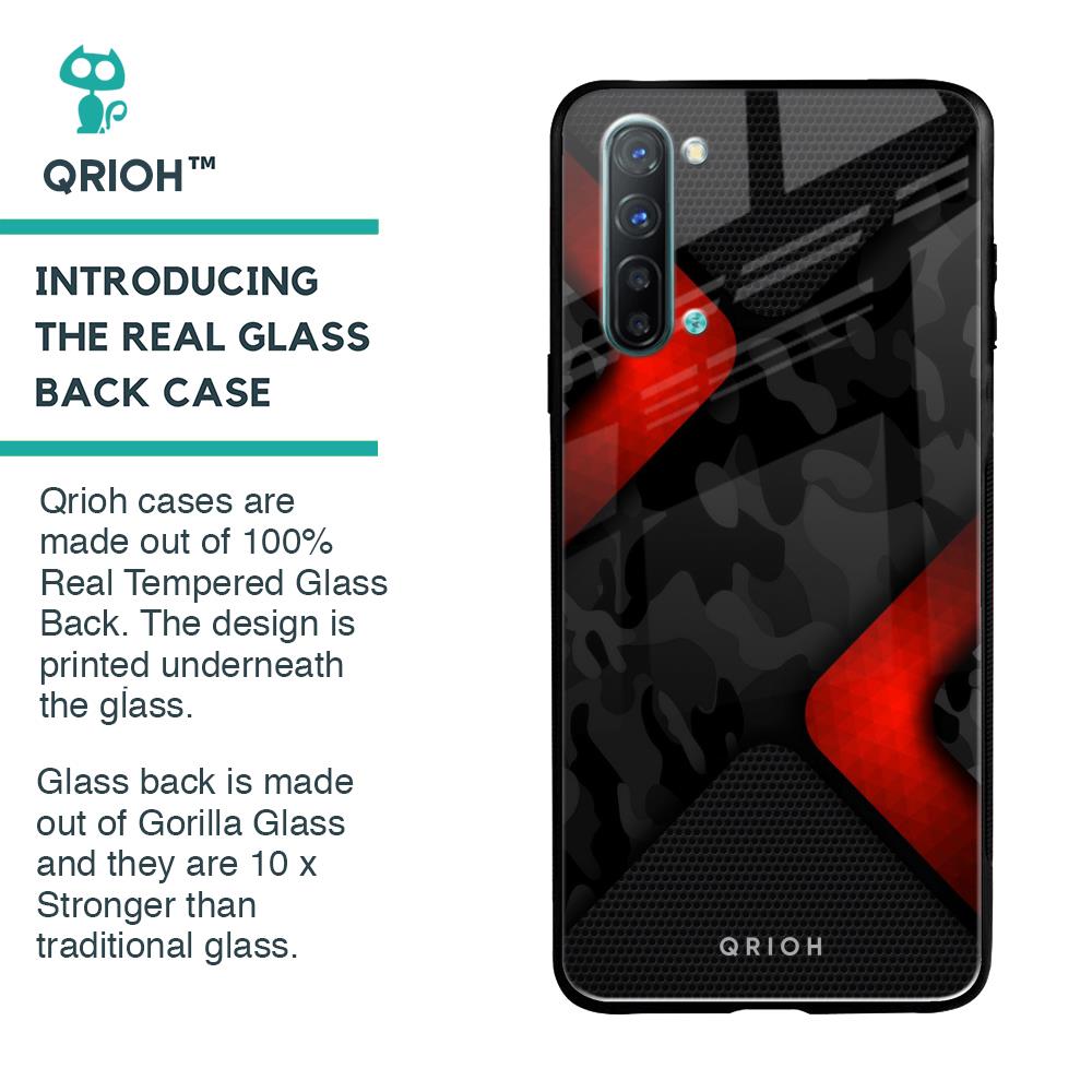 Modern Camo Abstract Glass Case for Oppo Reno 3