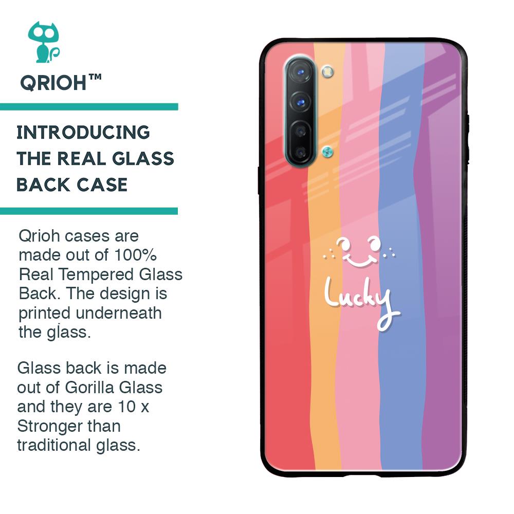 Lucky Abstract Glass Case for Oppo Reno 3