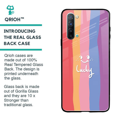 Lucky Abstract Glass Case for Oppo Reno 3