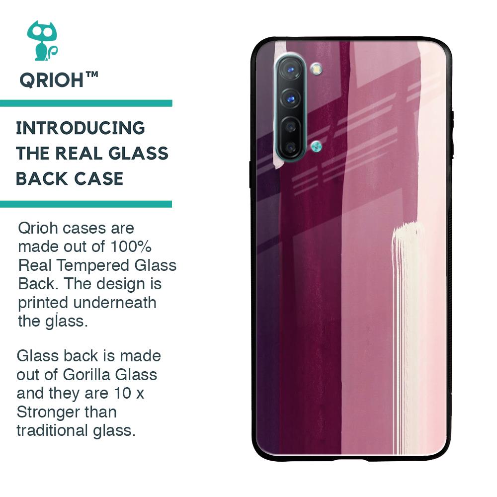 Brush Stroke Art Glass Case for Oppo Reno 3