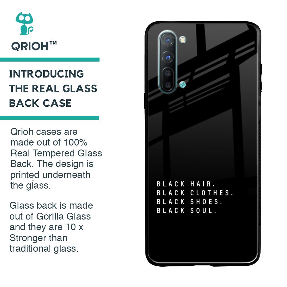 Black Soul Glass Case for Oppo Reno 3