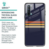 Tricolor Stripes Glass Case For Oppo Reno 3