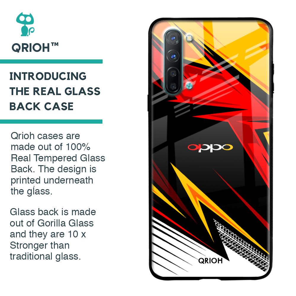 Race Jersey Pattern Glass Case For Oppo Reno 3