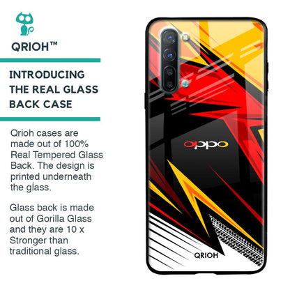Race Jersey Pattern Glass Case For Oppo Reno 3