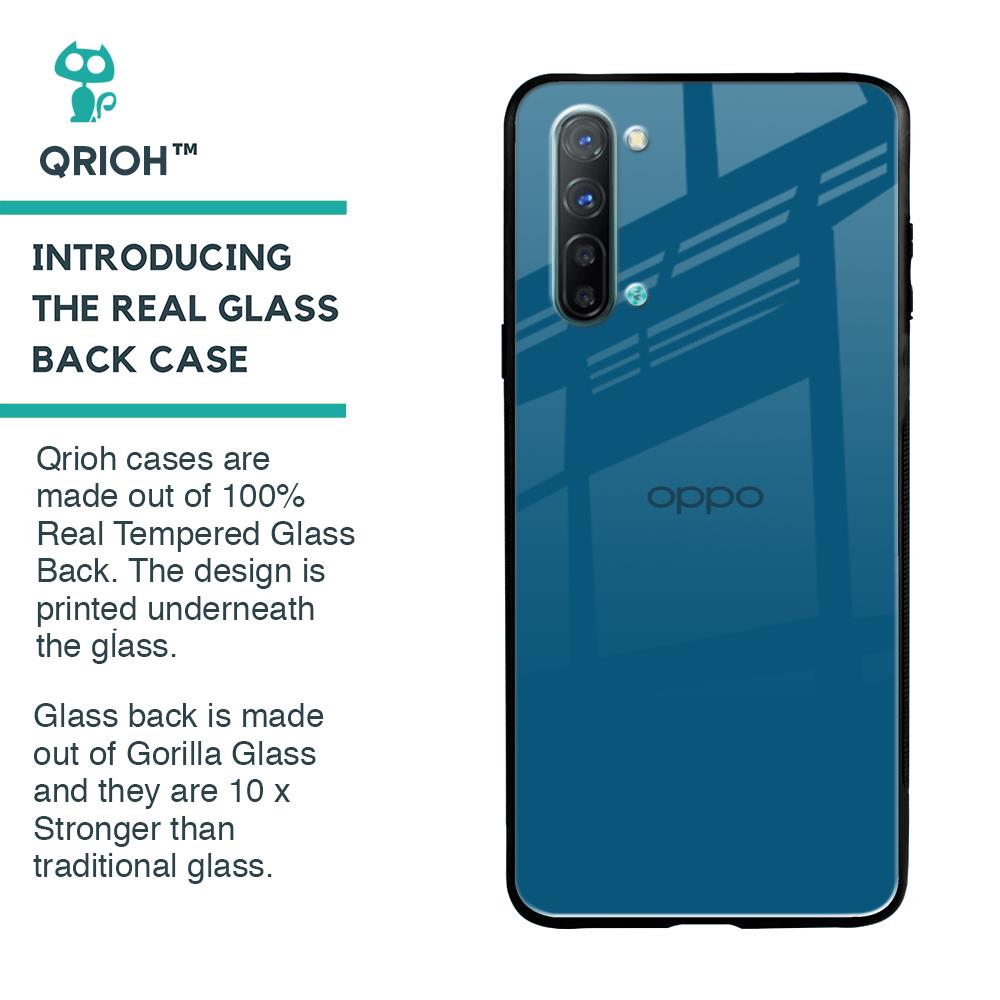 Cobalt Blue Glass Case for Oppo Reno 3