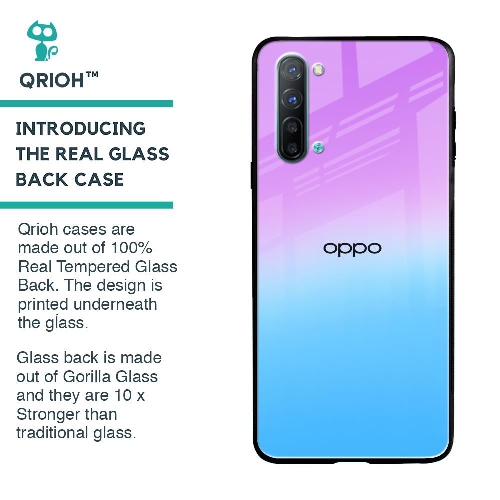 Unicorn Pattern Glass Case for Oppo Reno 3
