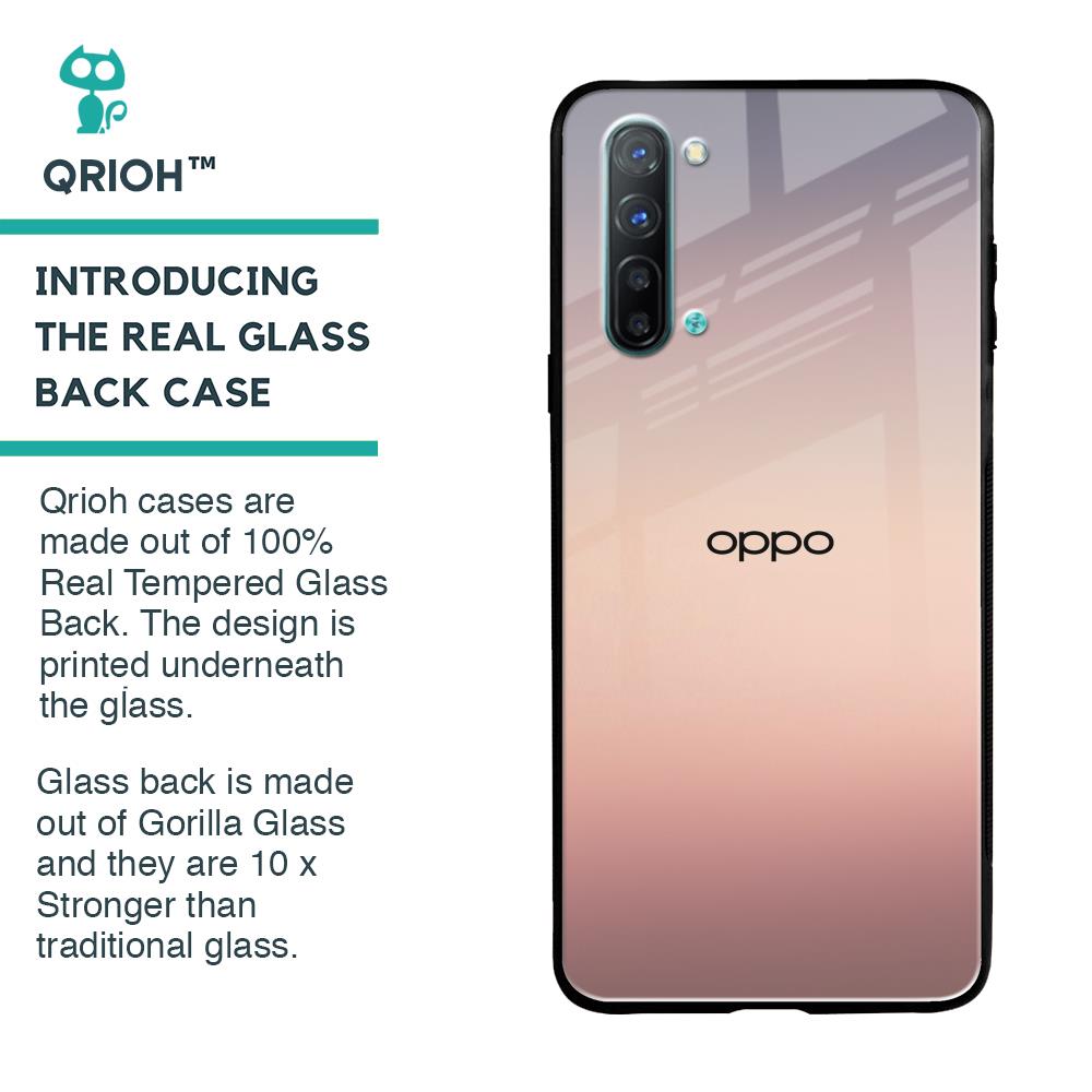Golden Mauve Glass Case for Oppo Reno 3