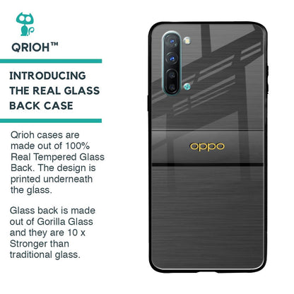 Grey Metallic Glass Case For Oppo Reno 3