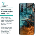 Golden Splash Glass Case for Oppo Reno 3