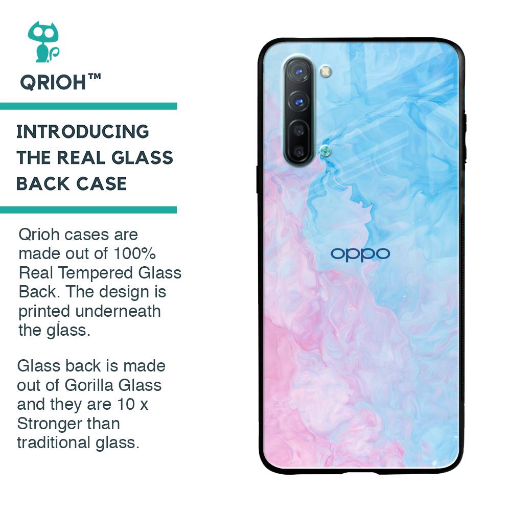 Mixed Watercolor Glass Case for Oppo Reno 3