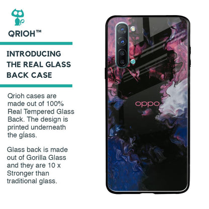 Smudge Brush Glass case for Oppo Reno 3