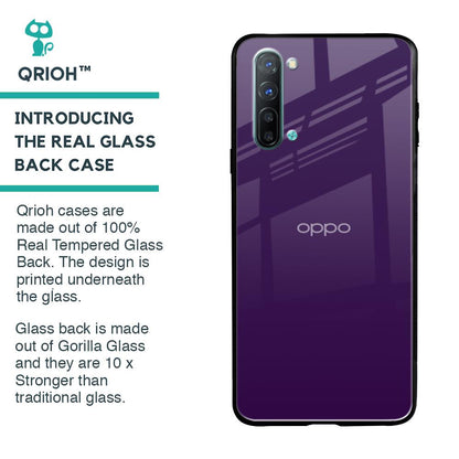 Dark Purple Glass Case for Oppo Reno 3
