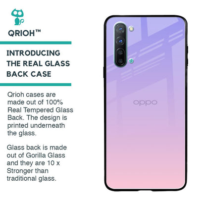 Lavender Gradient Glass Case for Oppo Reno 3