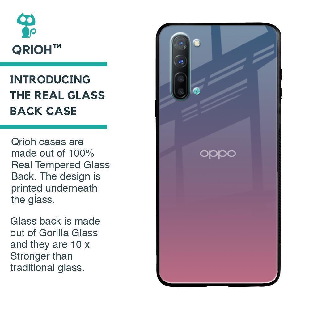 Pastel Gradient Glass Case for Oppo Reno 3
