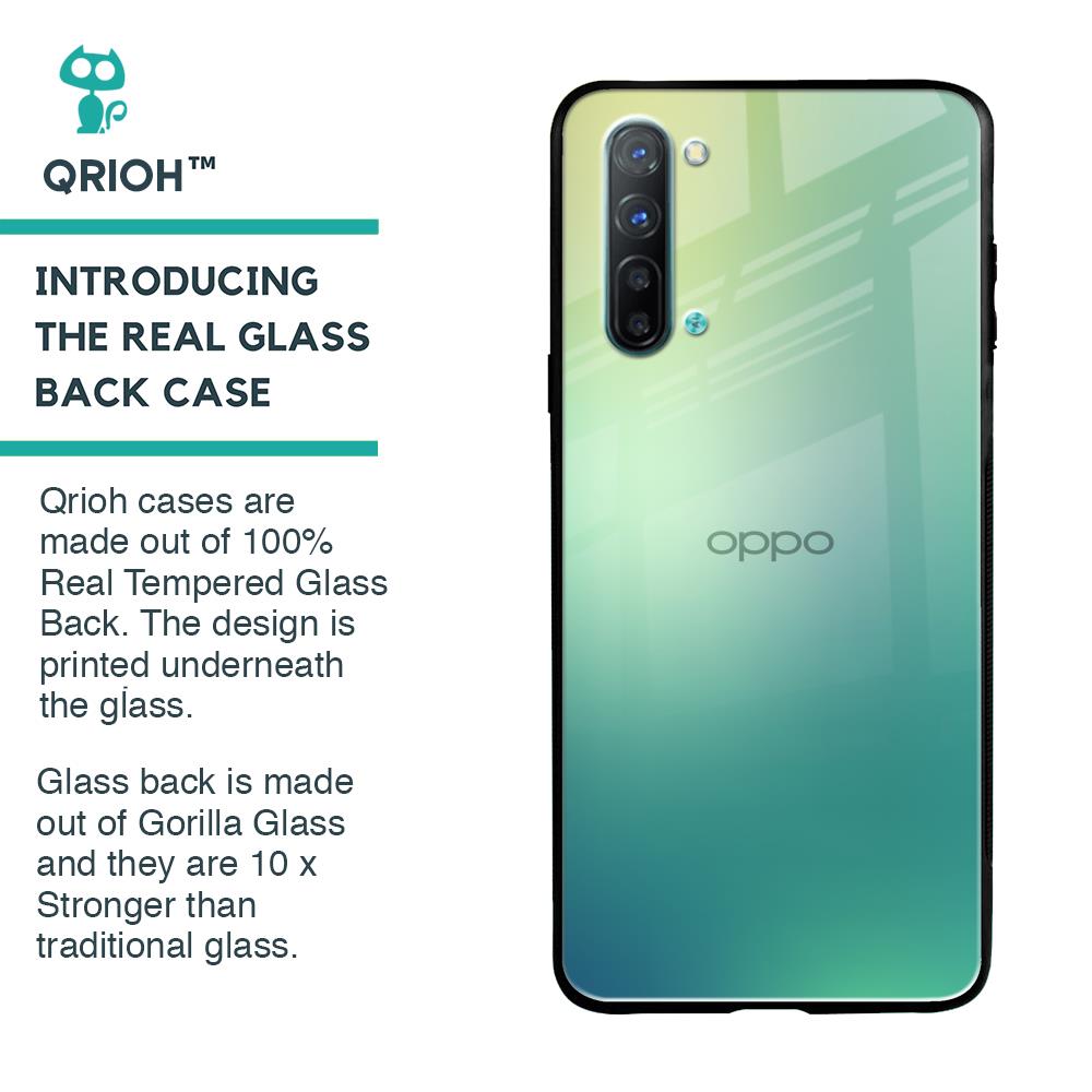 Dusty Green Glass Case for Oppo Reno 3
