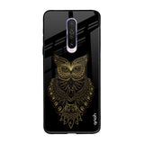 Golden Owl Poco X2 Glass Back Cover Online