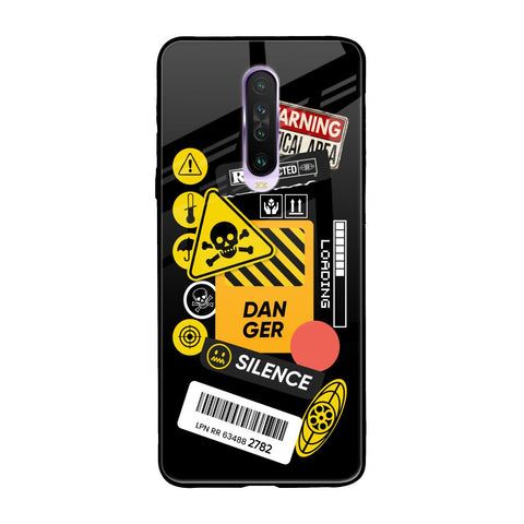 Danger Signs Poco X2 Glass Back Cover Online