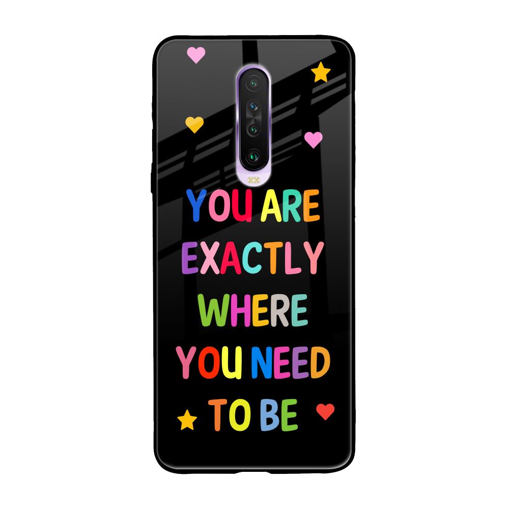 Magical Words Poco X2 Glass Back Cover Online