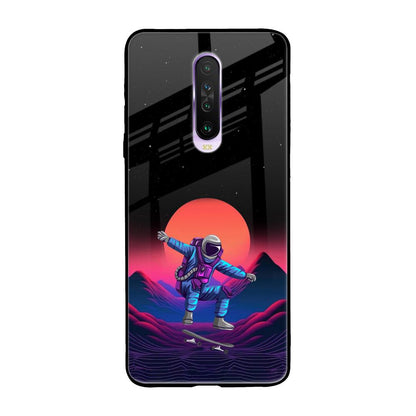 Retro Astronaut Poco X2 Glass Back Cover Online