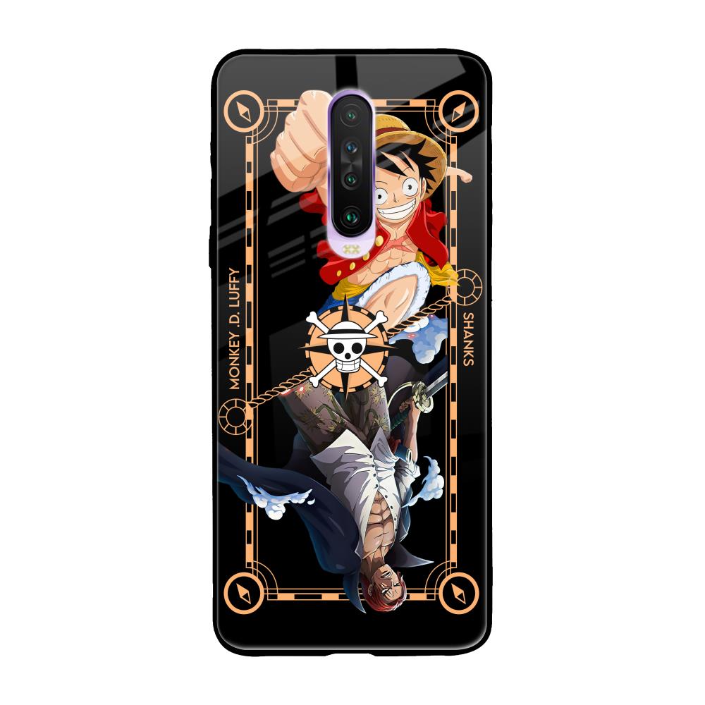 Shanks & Luffy Poco X2 Glass Back Cover Online