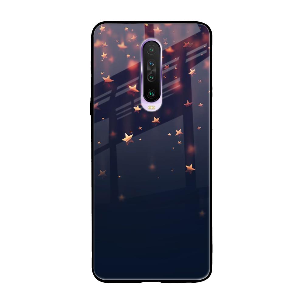 Falling Stars Poco X2 Glass Back Cover Online