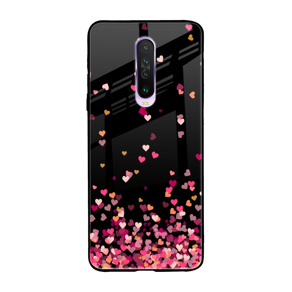Heart Rain Fall Poco X2 Glass Back Cover Online