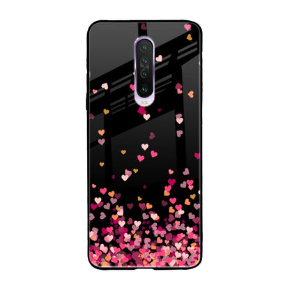 Heart Rain Fall Poco X2 Glass Back Cover Online