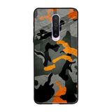 Camouflage Orange Poco X2 Glass Back Cover Online