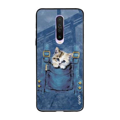 Kitty In Pocket Poco X2 Glass Back Cover Online