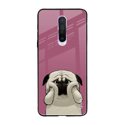 Funny Pug Face Poco X2 Glass Back Cover Online