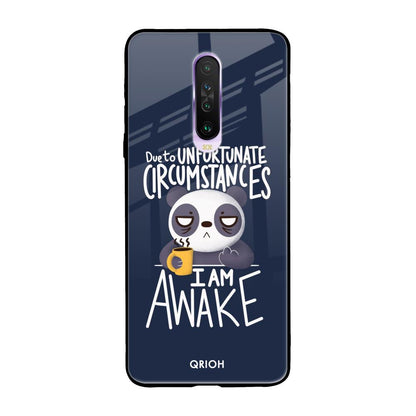 Struggling Panda Poco X2 Glass Back Cover Online