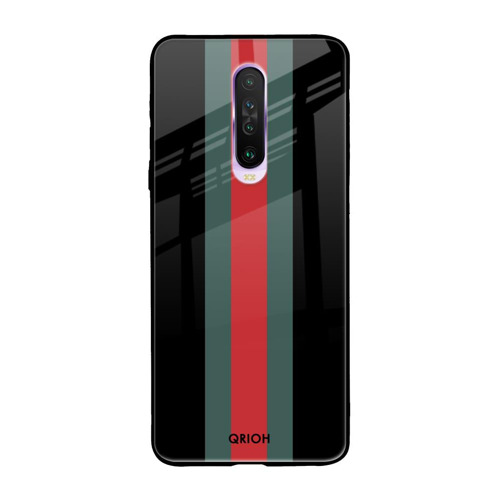 Vertical Stripes Poco X2 Glass Back Cover Online