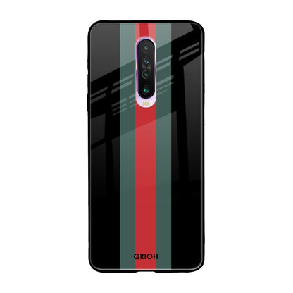 Vertical Stripes Poco X2 Glass Back Cover Online