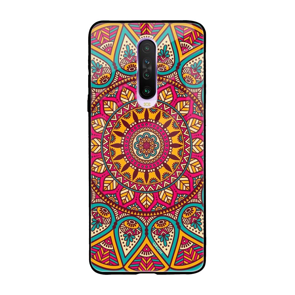 Elegant Mandala Poco X2 Glass Back Cover Online