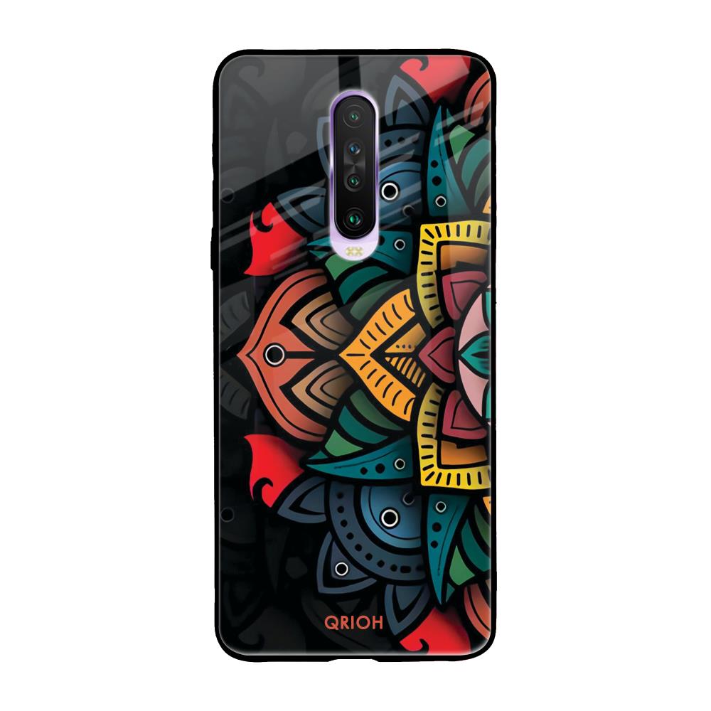 Retro Gorgeous Flower Poco X2 Glass Back Cover Online