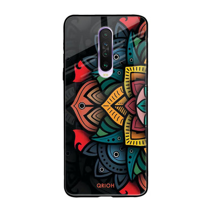 Retro Gorgeous Flower Poco X2 Glass Back Cover Online