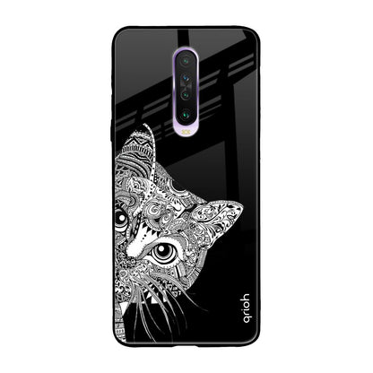 Kitten Mandala Poco X2 Glass Back Cover Online