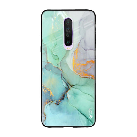 Green Marble Poco X2 Glass Back Cover Online