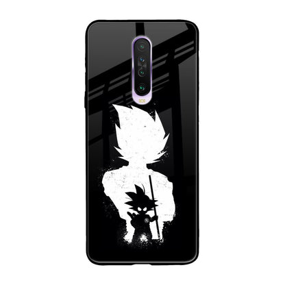 Monochrome Goku Poco X2 Glass Back Cover Online