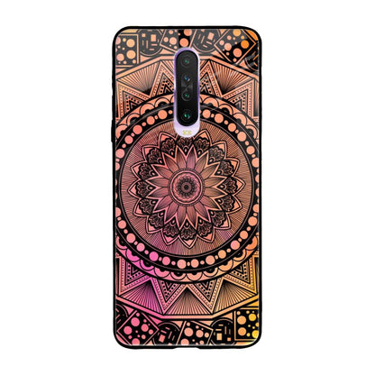 Floral Mandala Poco X2 Glass Back Cover Online